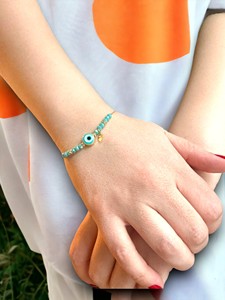 กำไลข้อมือสแตนเลสเคลือบหินเพทายทันสมัย-ของขวัญ - Product Image 2