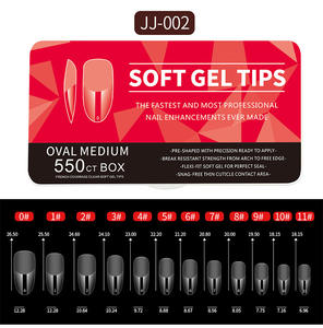 <span class=keywords><strong>Faux</strong></span> <span class=keywords><strong>ongles</strong></span> à presser en <span class=keywords><strong>gel</strong></span> acrylique à double forme Sandwich, couvrance totale, pour professionnels - Product Image 1