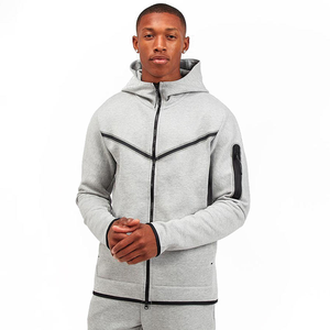 Survêtements streetwear 100% coton délavé à l'acide, manches longues, coupe ample, personnalisables OEM, confortables, séchage rapide, pour l'hiver et la gym - Product Image 2