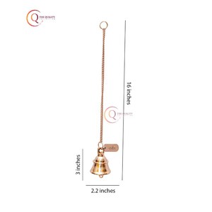 Campanas de Metal hechas a mano de alta calidad en estilo Vintage Color dorado cascabeles de Navidad para jardín, hogar y suministro de decoración de Hotel - Product Image 6