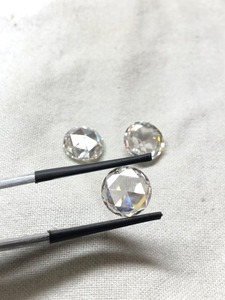 Diamante de corte Rosa moissanita blanca | Claridad VVS |/Fabricación blanca completa para anillos de Diamantes y otras joyas de diamantes - Product Image 6