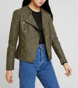 Chaquetas de cuero de moda para mujer 2025, gran oferta, chaquetas de cuero de Color y estilo con logotipo personalizado para mujer - Product Image 1