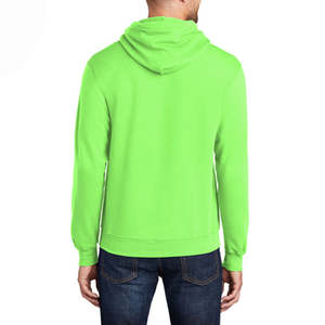 High Quality Winter Digital Fleece Pullover Hooded Sweatshirt Regular Fit 100% Cotton Heavyweight Lime <b>Green</b> Hoodie for Men - Product Image 4