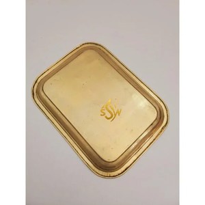 Grands plateaux de service en laiton de conception en forte demande parfaits pour servir des boissons snacks Style élégant couleur or décor de maison et d'hôtels - Product Image 5