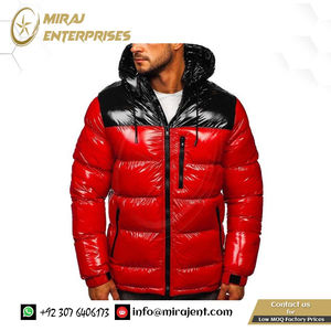 Nuevo brillante Puffer impermeable Stand Collar Abrigo con capucha ropa espesar chaqueta de invierno para hombre Casual Parka prendas de vestir chaqueta - Product Image 4
