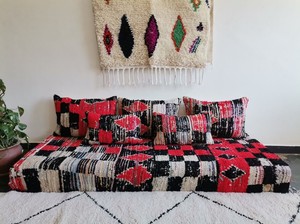 Ensemble de canapé Oriental Home avec éponge en coton de qualité 200x80x20 cm Coussins et oreillers en tissu de lin personnalisables Techniques tissées - Product Image 2