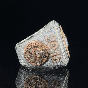 วงแหวนสไตล์ฮิปฮอป925สีเงินสเตอร์ลิงสำหรับทั้งชายและหญิงมีความชัดเจนในแล็บใหม่เป็นประกาย - Product Image 3