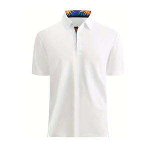 Camiseta polo 100% algodón Premium para hombre, OEM/ODM, impresión o bordado de logotipo personalizado, manga corta - Product Image 2