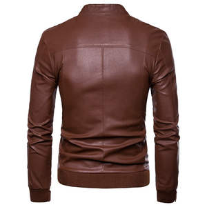 Chaqueta de cuero ligera para hombre con forro transpirable, ideal para primavera y otoño, chaqueta de invierno para hombre - Product Image 3