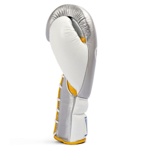 Winning Boxing MS 14oz Guantes de entrenamiento-Silver White Lace Adaptive Boxing Gear - Product Image 2
