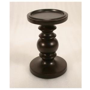 Premium Black Polished Solid <b>Wood</b> <b>Pillar</b> <b>Candle</b> <b>Holder</b> for Home Living Room Table Top Decoration Use Solid <b>Wood</b> <b>Pillar</b> <b>Holder</b> - Product Image 4