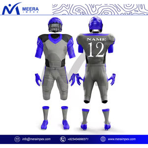 Uniforme de football américain personnalisé OEM ODM vente en gros 100% ensemble maillot et short de football américain imprimé en polyester - Product Image 4