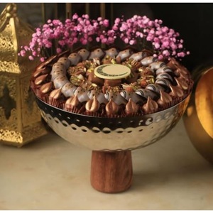 Modern Eco-Friendly Premium Silver Metal Round Serving Bowl Chocolate for Hotels Weddings or Dessert & <b>Sweets</b> Displays On-Sale - Product Image 5