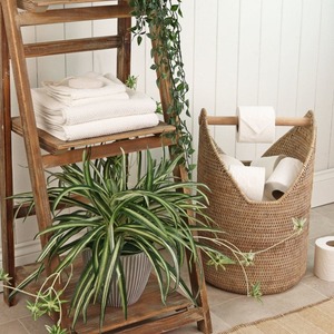 Cesta para rollos de papel higiénico Artex Green Earth de ratán natural, ecológica, hecha a mano, moderna y multifuncional, desde Hanói - Product Image 4
