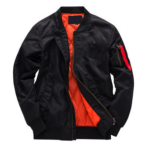 Veste coupe-vent de bombardier tissée pour hommes de haute qualité avec service OEM imperméable et respirante - Product Image 4