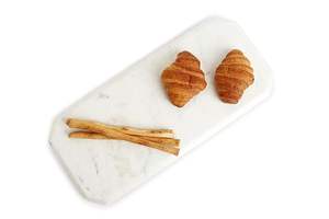 Plateau rectangulaire en marbre de style élégant pour servir des fruits, du thé, des desserts à la maison ou à l'hôtel pour les fêtes - Product Image 5