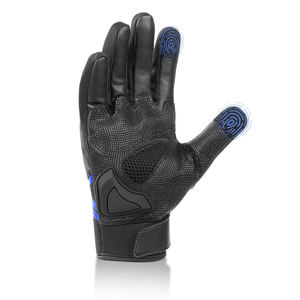 Gants d'équitation vintage en cuir véritable avec protection en caoutchouc pour écran tactile Compatible avec l'hiver, imperméable et coupe-vent réglable - Product Image 3