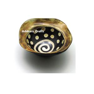 Bol à fruits décoratif dernier modèle bols à salade en corne de buffle naturelle pour ustensiles de cuisine maison hôtel utilisation par adresse artisanat - Product Image 1