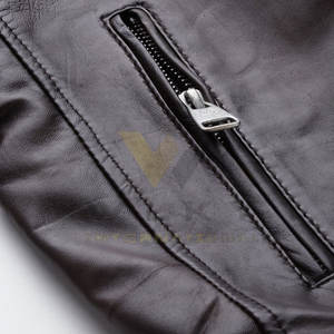 Chaqueta de Invierno de Cuero Genuino para Hombre, Estilo Moderno, con Aspecto Elegante y Sensación Cómoda, Ideal para la Moda Diaria - Product Image 6