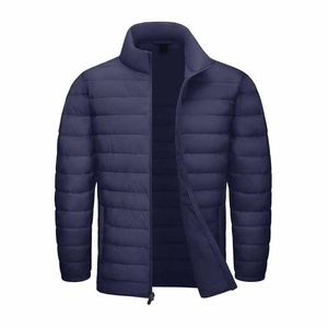 Thermal Winter Hooded Puffer Jacket Outerwear with Front Logo Wind Resistant Insulated <b>Padding</b> Customizable OEM Service - Product Image 3