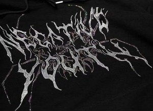 Sudadera con Capucha de Felpa 100% Algodón con Pedrería, Unisex, con Diseño de Cristales Brillantes, Moda de Invierno, Ropa Urbana, Venta al Por Mayor - Product Image 4