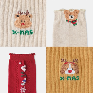 Calcetines navideños con agarre personalizado, calcetines antideslizantes para Pilates y Yoga, calcetines cálidos de algodón para Invierno para mujer, diseño de logotipo personalizado de alta calidad - Product Image 6