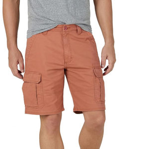 Venta al por mayor 100% de algodón de los hombres pantalones cortos casuales transpirables de carga OEM estambre pantalones cortos lisos de estilo de calle - Product Image 1