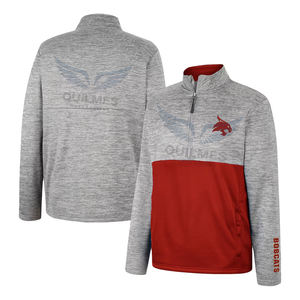 Chaqueta de Media Cremallera de Alta Calidad de los Texas State Bobcats, Estilo Casual de Invierno con Cuello Alto y Logotipo Frontal, Servicio OEM Disponible - Product Image 1