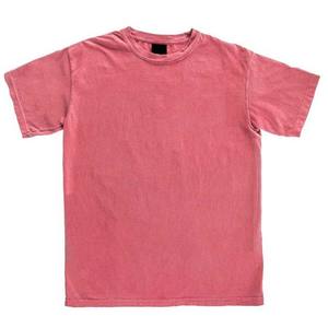 Camisetas de Cuello Redondo para Hombre de Primera Calidad, Diseño de Logotipo Personalizado OEM, Color Rosa, Tallas Grandes, Camisetas de Algodón de Alta Gama para Hombre - Product Image 6