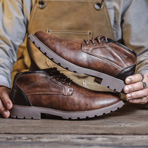 Chaussures décontractées légères avec semelle absorbant la transpiration et structure flexible, chaussures de tous les jours pour hommes, chaussures en cuir - Product Image 4