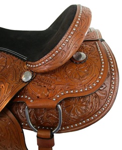 Ensemble de selles de cheval en cuir véritable de qualité supérieure Western Endurance English Racing Saddle and Tack Match parfait - Product Image 3