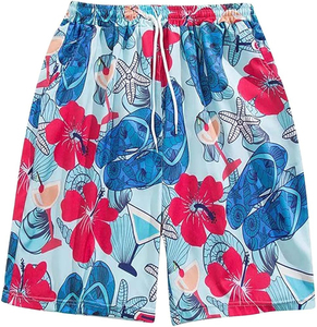 Prix de gros, shorts de bain à séchage rapide, shorts de plage personnalisés avec logo, shorts hawaïens amples pour hommes avec doublure en mesh - Product Image 3