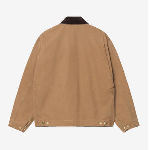 แจ็กเก็ตผ้าใบดีทรอยต์12ออนซ์สำหรับผู้ชายและผู้หญิงแจ็กเก็ตแฟชั่นออกแบบใหม่วินเทจเปลี่ยนสี - Product Image 2