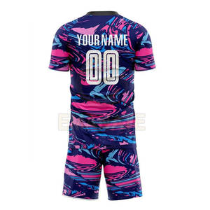 Nuevo Uniforme de Fútbol de Manga Corta Sublimado, 100% Poliéster Elástico, Diseño Personalizado, para Hombre, Todas las Temporadas - Product Image 4