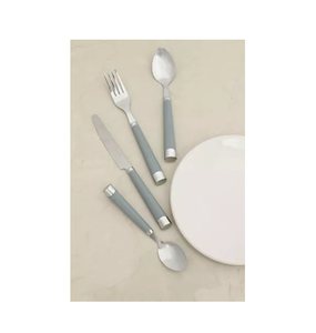 100% ensemble de couverts en acier miroir de qualité Standard avec poignée colorée ensemble de couverts poignée en résine couleur personnalisée - Product Image 3