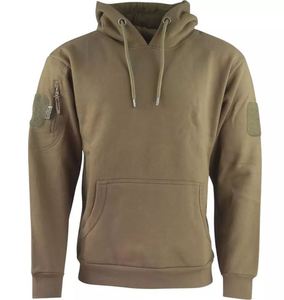 Premium High Quality 100% Cotton Men's Casual Solid Breathable Quick Dry Embossed Hoodie Sweatshirt Pockets Customizable - Product Image 2