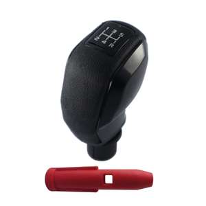 Pomo de Palanca de Cambios Deportivo con Funda para Citroën C-Elysee y Peugeot 301, Modelo Zet Negro - Product Image 1