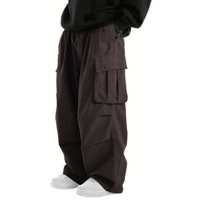 Pantalones de Esquí para Hombre, Estilo Urbano, Transpirables, de Poliéster/Algodón, Impermeables, Cintura Elástica, Corte Regular, para Otoño - Product Image 2