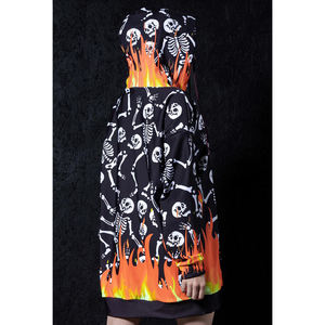 Sudadera CON CAPUCHA DE Halloween de terror impresa en 3D de alta calidad para hombres y mujeres hecha de poliéster/algodón para invierno - Product Image 2