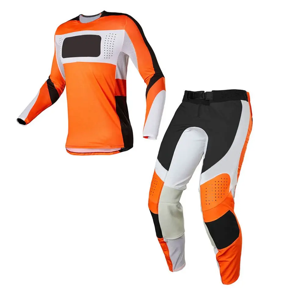 Tuta da Motocross su misura 100% poliestere Set Jersey + pantaloni da Dirt Bike/da uomo Motocross MX Jersey moto Auto da corsa Custom Mot