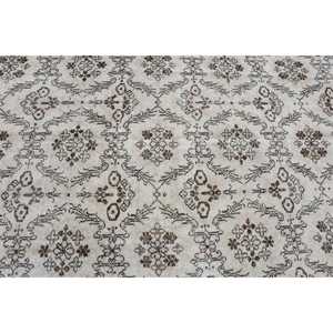 พรมตุรกีวินเทจ ขนาด 5x8.7 ฟุต (153x266 ซม.) ลายต้นไม้และพืชสีน้ำตาล - Product Image 4