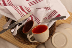 100% Cotton Bistro Napkin and Placemat Set Quick-Dry Woven <b>Blue</b> for Home Use Kitchen <b>Towels</b> - Product Image 6