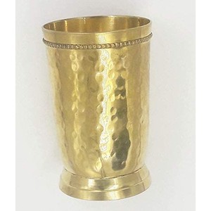 Latón martillado Moscow Mule Mint Julep Cup 10 Ounce Drink Cup - Product Image 1