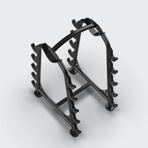 QLI, equipo de entrenamiento de gimnasio en casa Unisex, estante de almacenamiento de pesas de Metal de calidad comercial, nuevos soportes comerciales, estante de barra - Product Image 5