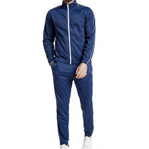 Custom Logo Unisex Jogging Set Full Zip up Breathable Quick Dry <b>Knee</b>-Length Tracksuits with Custom Design Plus Size XL Size - Product Image 1