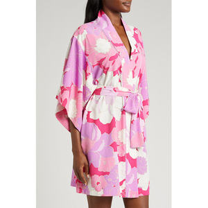 Albornoz de satén de lujo 2025 para mujer, bata de hotel suave y larga de algodón 100% de calidad Premium - Product Image 3