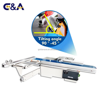 Scie circulaire horizontale de haute précision avec table coulissante pour le travail du bois, moteur à mouvement alternatif automatique 5,5 kW 380/220 V, coupe maximale 3200 mm