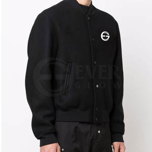 Chaqueta de Invierno Personalizada EVER GLOW para Hombre, Mangas Largas, Tela de Lana de Alta Calidad, Transpirable, Cuello Alto, Botones Cubiertos - Product Image 3