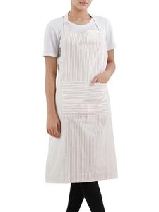 Tablier à bavette teint en fil de coton 100%, bavoir à la taille gris, cuisine salon de coiffure jardin barbecue PE LDPE PU PVC Denim tissu polyester - Product Image 2