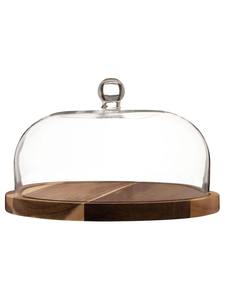 most selling <b>Cake</b> Dome and <b>Wooden</b> Board Acacia wood <b>cake</b> <b>stand</b> - Product Image 6